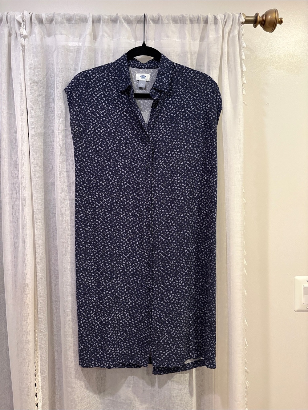 Old Navy Button Down Floral Print Shirt Dress, S Petite